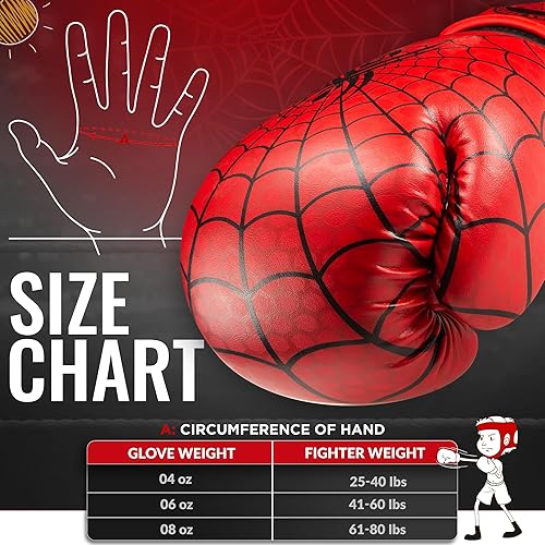 Miniatura 7 de WYOX Guantes de boxeo para niños de 4 onzas, 6 onzas, 8 onzas, guantes de boxeo juveniles para edades de 3 a 15 años, guantes de boxeo para saco de