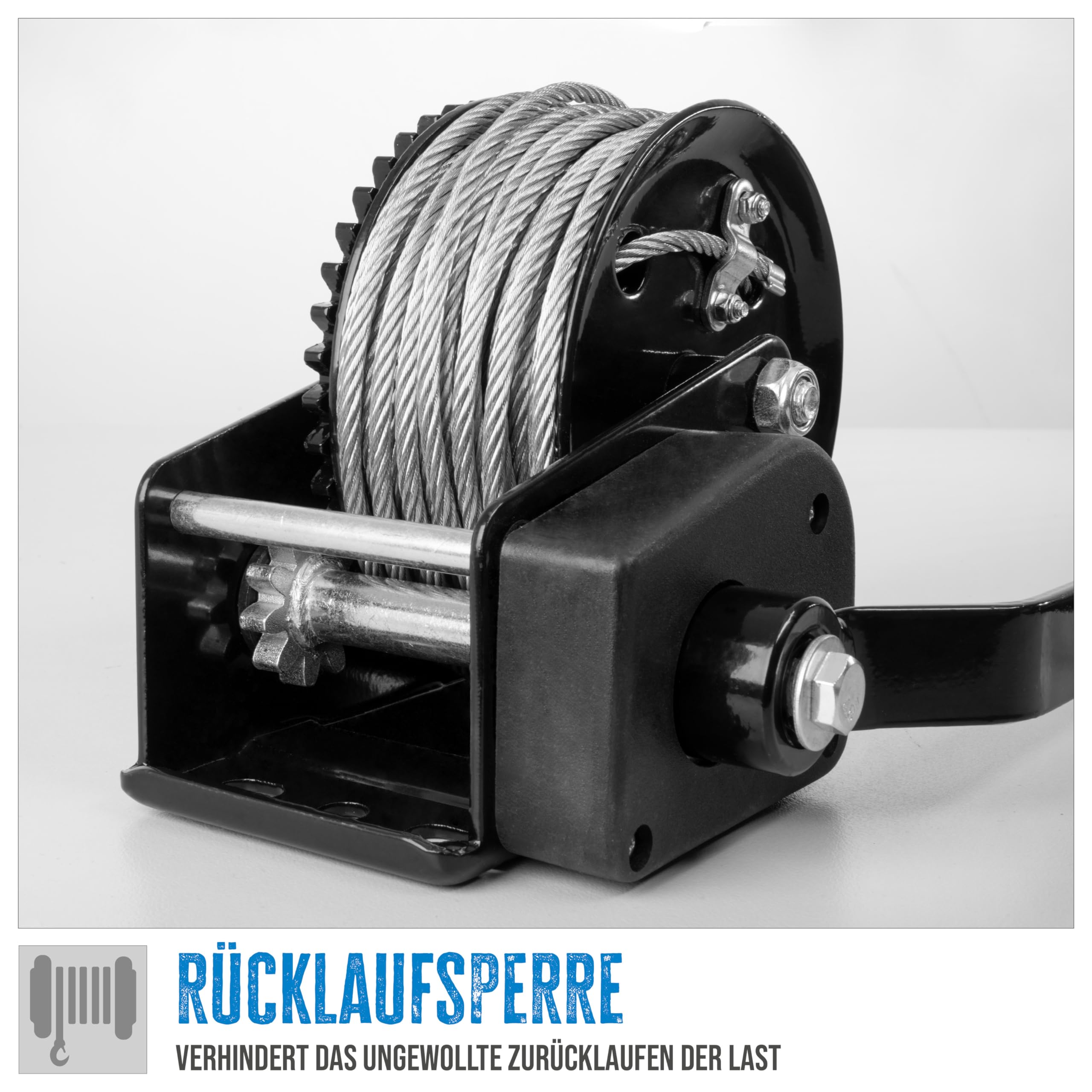 Güde 55126 - Verricello a fune, 720 kg, 20 m