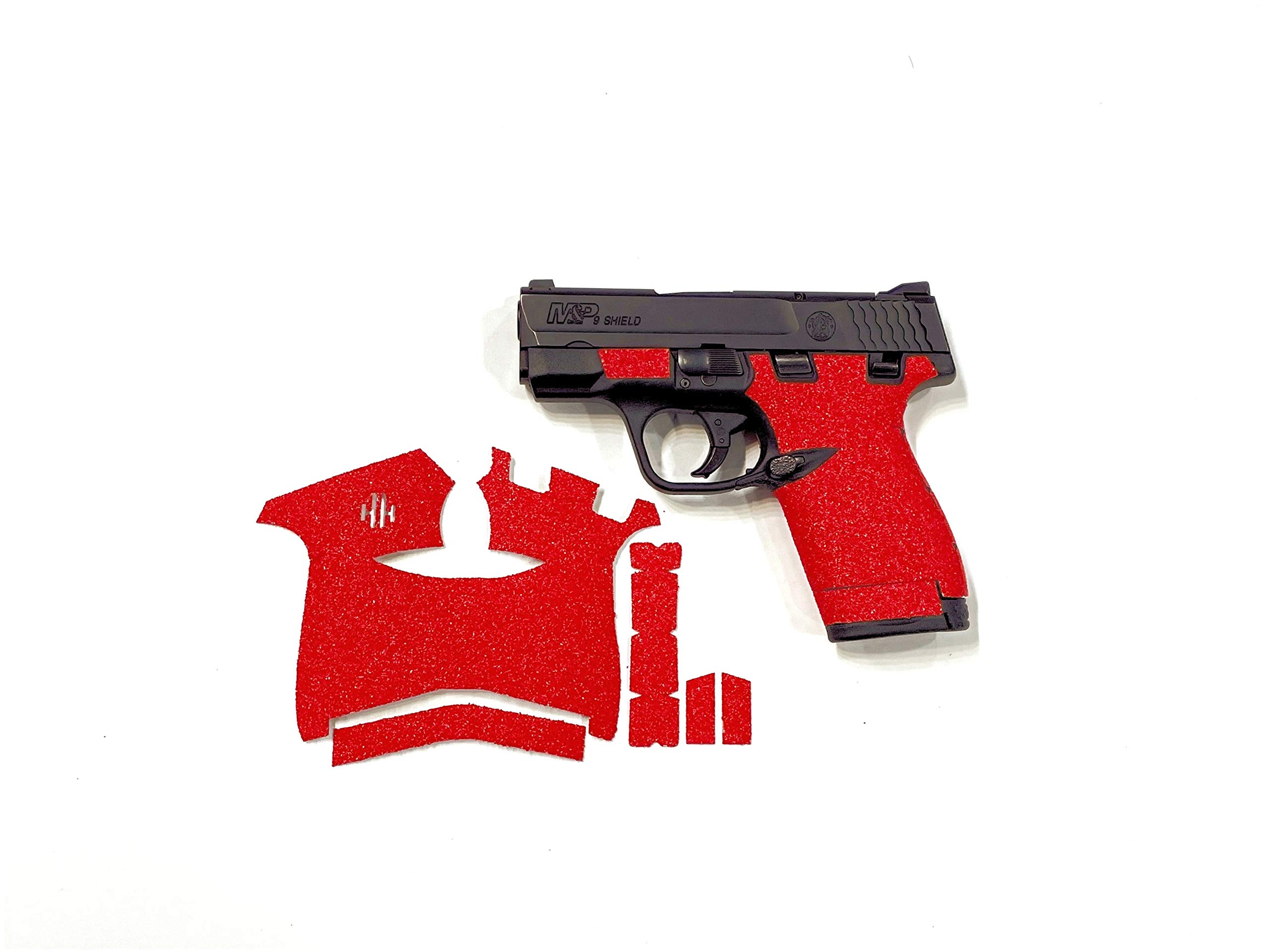 Handleitgrips Red Sandpaper Gun Grip Tape Wrap for Smith and Wesson Shield Plus