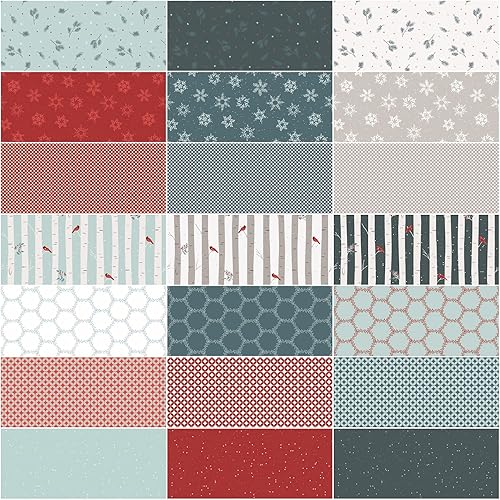 Miniatura 2 de Riley Blake Designs Riley Blake Winterland Fat Quarter - Paquetes de 21 piezas, Multi Yard