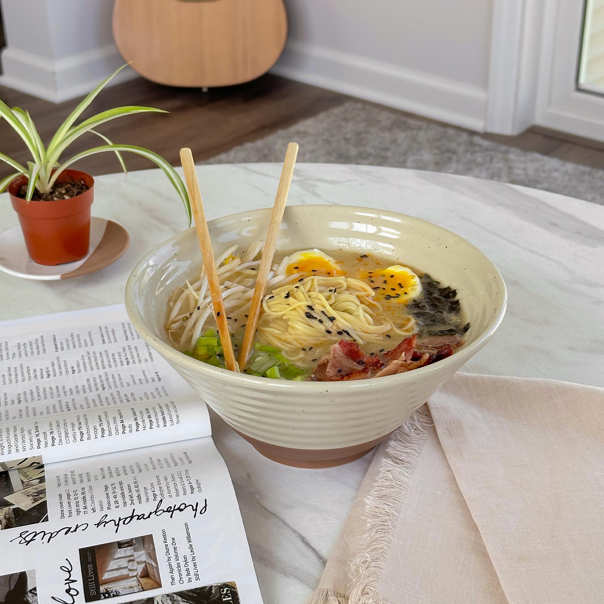 Ramen Bowls - 45oz - Set of 2 - Assorted Neutrals – MORA CERAMICS