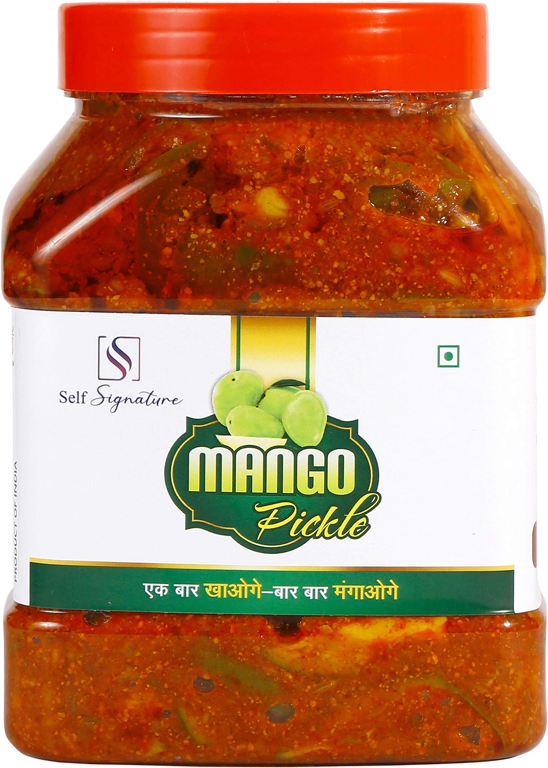 Self Signature Homemade Mango Pickle, Aam Ka Achaar Achaar, Ghar Ghar Me (Mango, 1 Kg)
