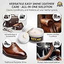 CREG Leather Shoe Polish Cream with Sponge Applicator | Instant Shine for Leather Shoes, Boots & Bags | Nourishes, Protects & Restores Gloss | Neutral And Black Color gallery image