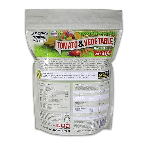 Miniatura 2 de Fertilizante orgánico de tomate y verduras 5-3-3 con micorrizas MYKOS bolsa de 22 libras