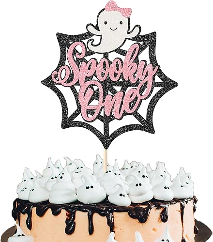 Rsstarxi 1 paquete de decoración espeluznante de Halloween para tarta, fantasma, murciélago, araña, espeluznante, para un cumpleaños, decoración de