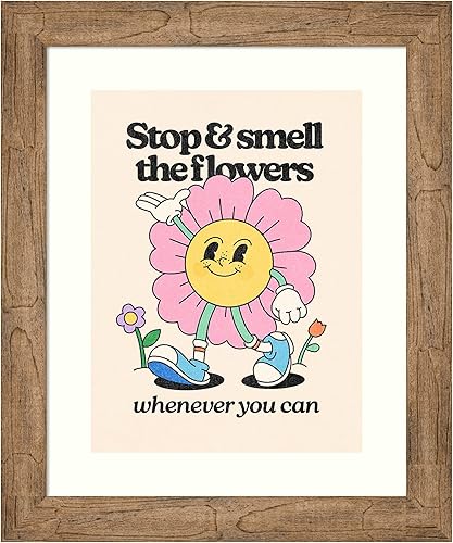 Amanti Art Framed Wall Art Print 24x20 Retro Cartoon Character I by Victoria Barnes, Humor Wall Art, Whimsical Decor, Small Poster Painting Artwork