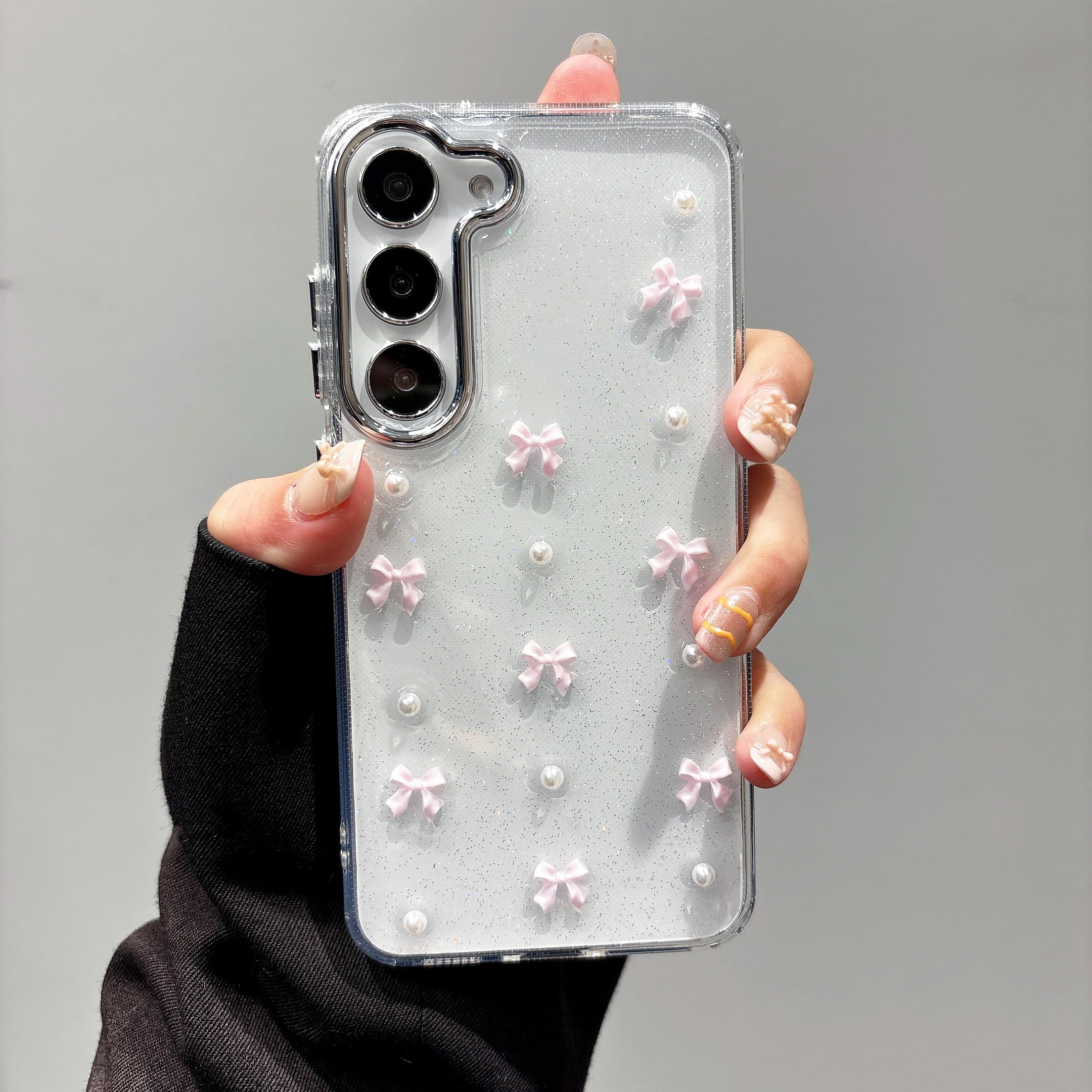Amazon.co.jp: QLTYPRI 対応 Galaxy A54 5G ケース クリア シルバー