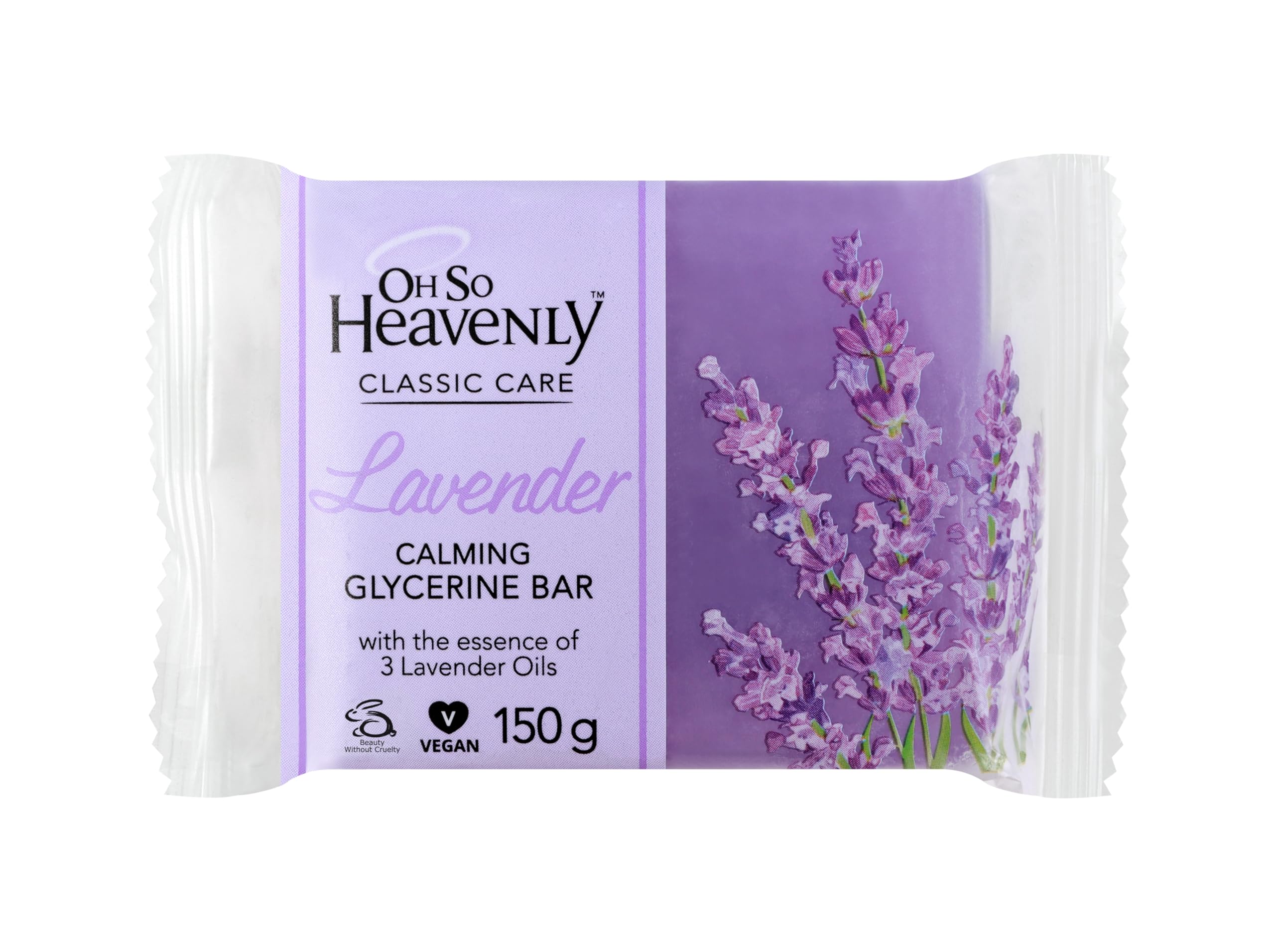 Oh So Heavenly Lavender Fragranced Glycerine Bar, 150 gm