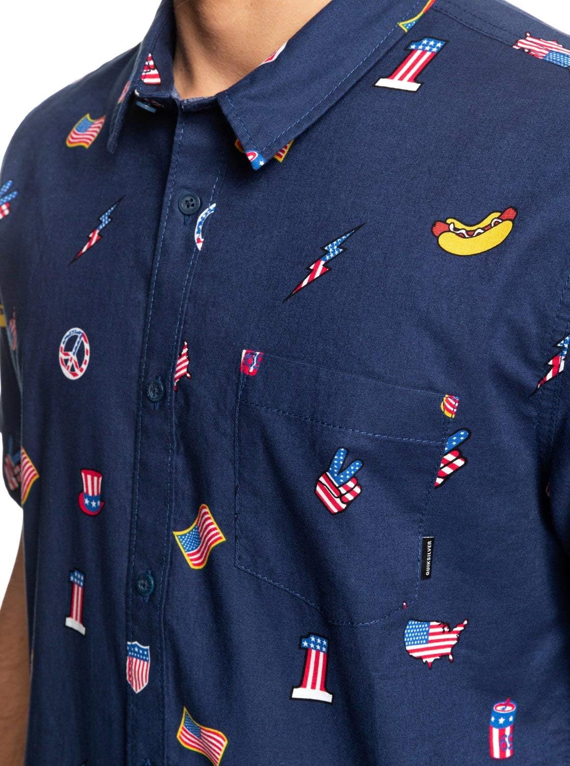 Quiksilver Men's Strange Daze Button Up Woven Shirt