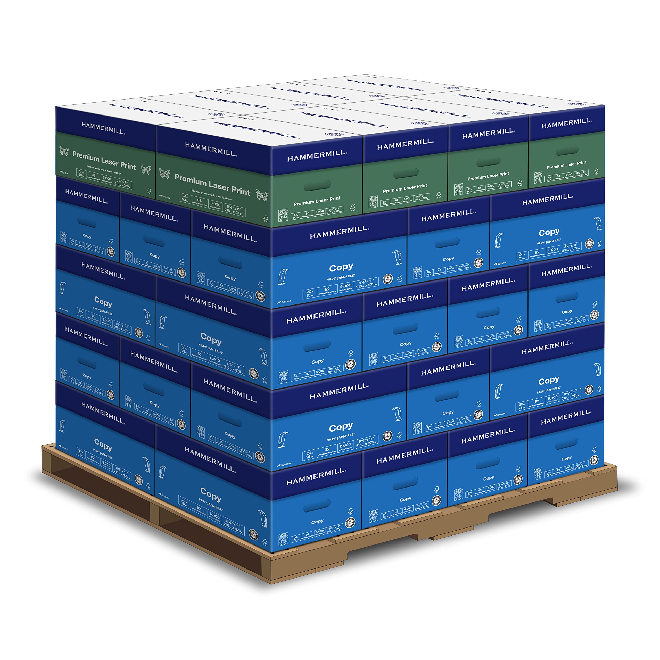 Printer Paper Copy and Premium Paper Pallet by Hammermill – Pallet | 200k Sheets, paper, Model 004215P