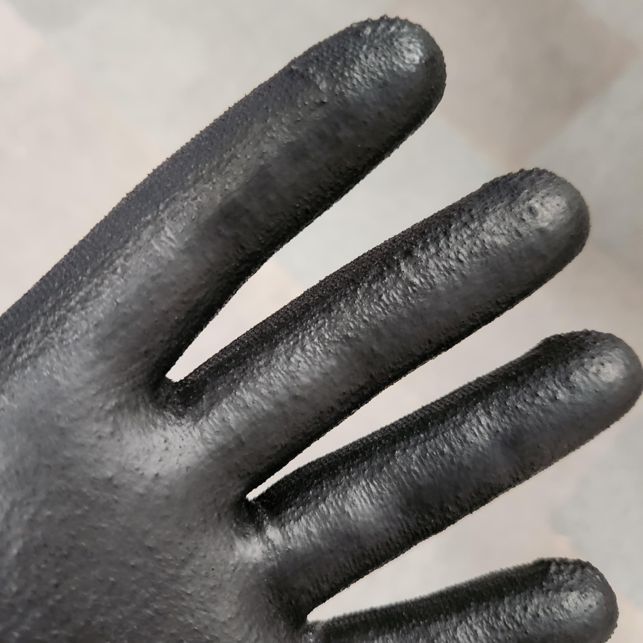 Guantes de trabajo Anti-corte EN388 BLACK Tactil TOUCH v.2 | Revestimiento Nitrilo Antideslizante, Guantes de protección laboral Profesionales Hombre Mujer, Seguridad Industrial, bricolaje |BTT(T8)