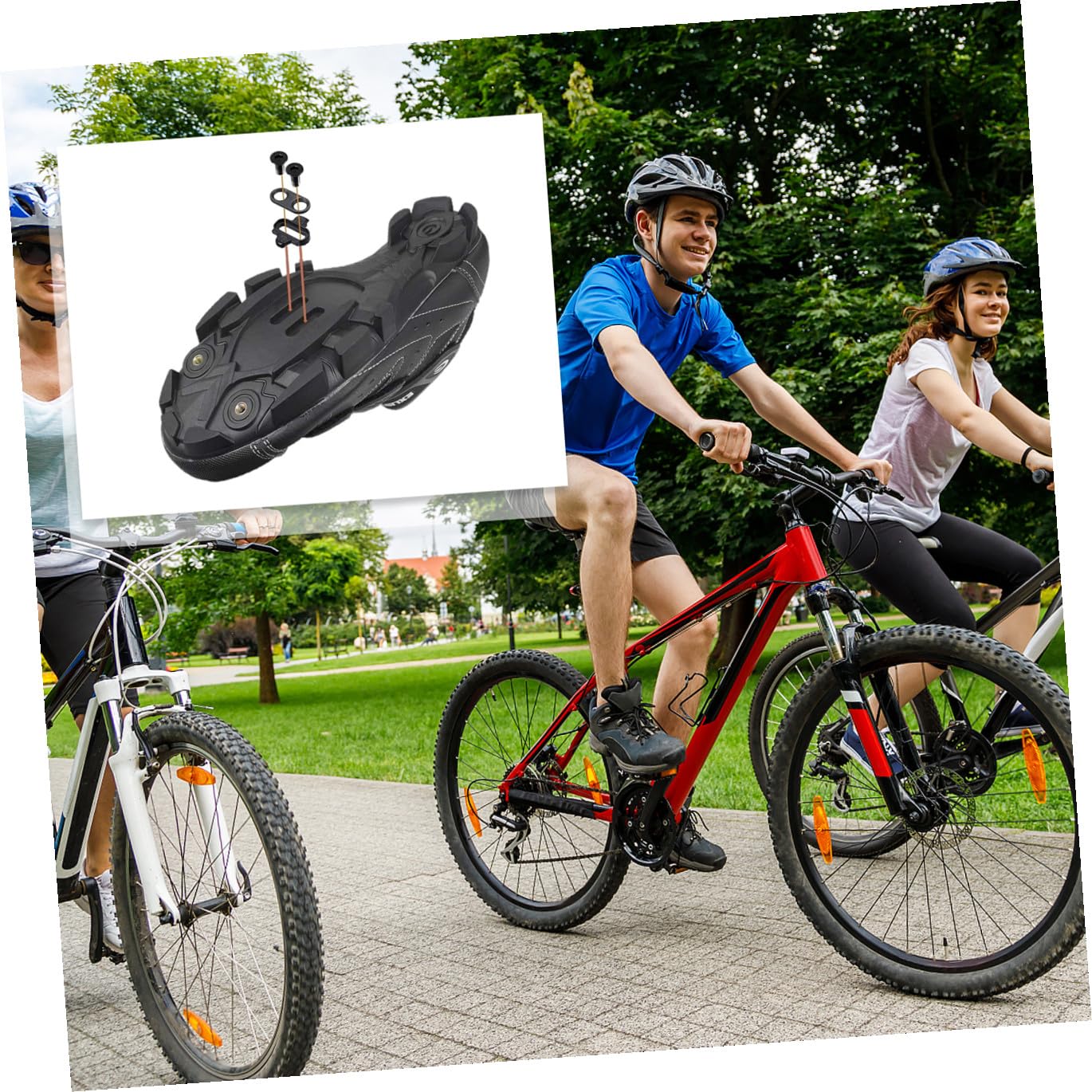 BESPORTBLE 2 Paia Di Tacchette Per Pedali Autobloccanti Per Ciclismo Robuste Tacchette Per Pedali Da Bici Per Strada E Montagna