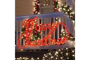 Lighted Merry Christmas Outdoor Sign