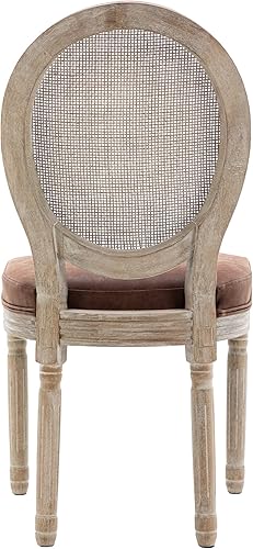 Miniatura 15 de Juego de 4 sillas de comedor de piel sintética, sillas de cocina de mediados de siglo, sillas Parsons tapizadas, sillas laterales con respaldo de