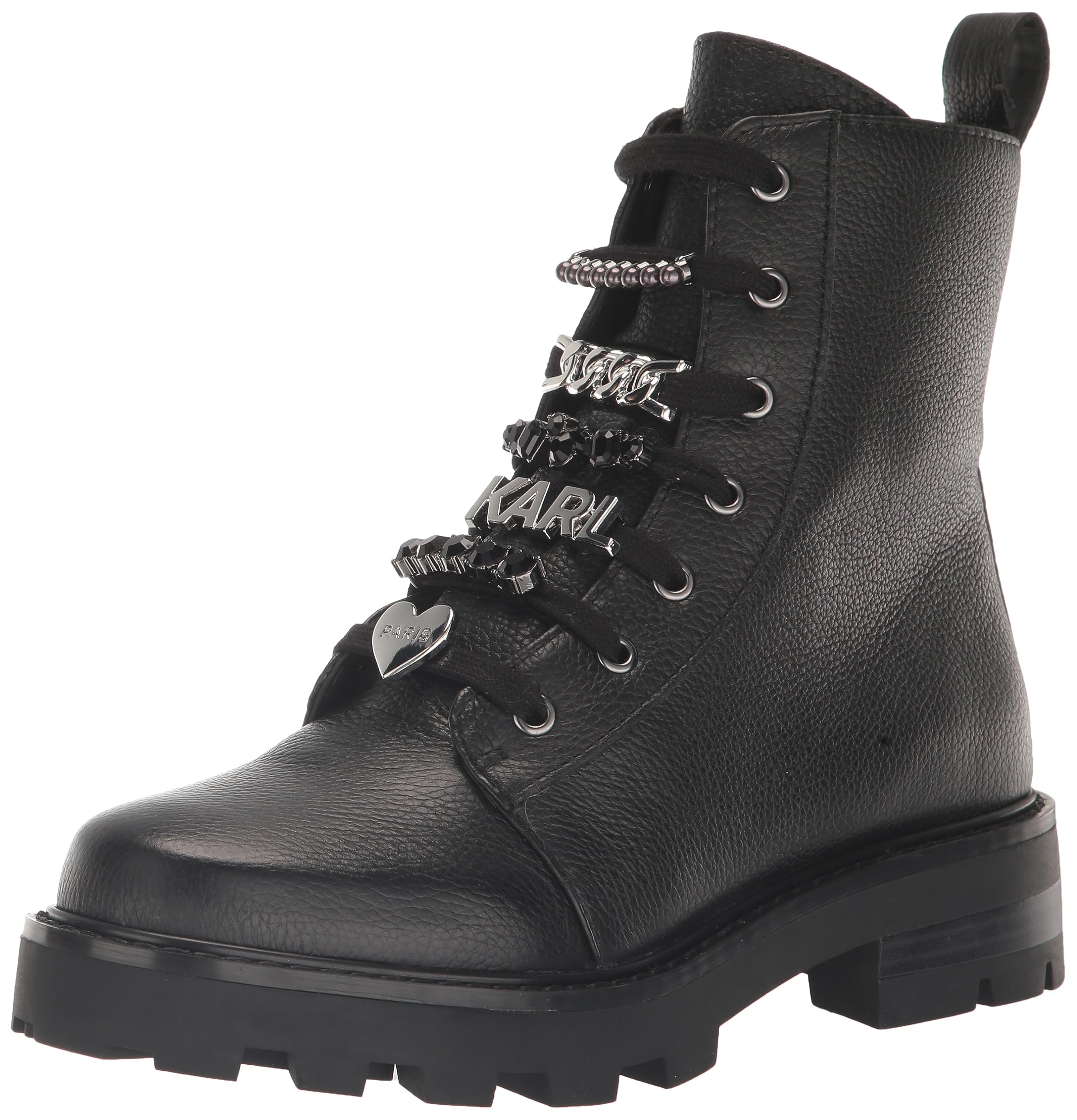 KARL LAGERFELD Women's Mela Platform Combat Boot
