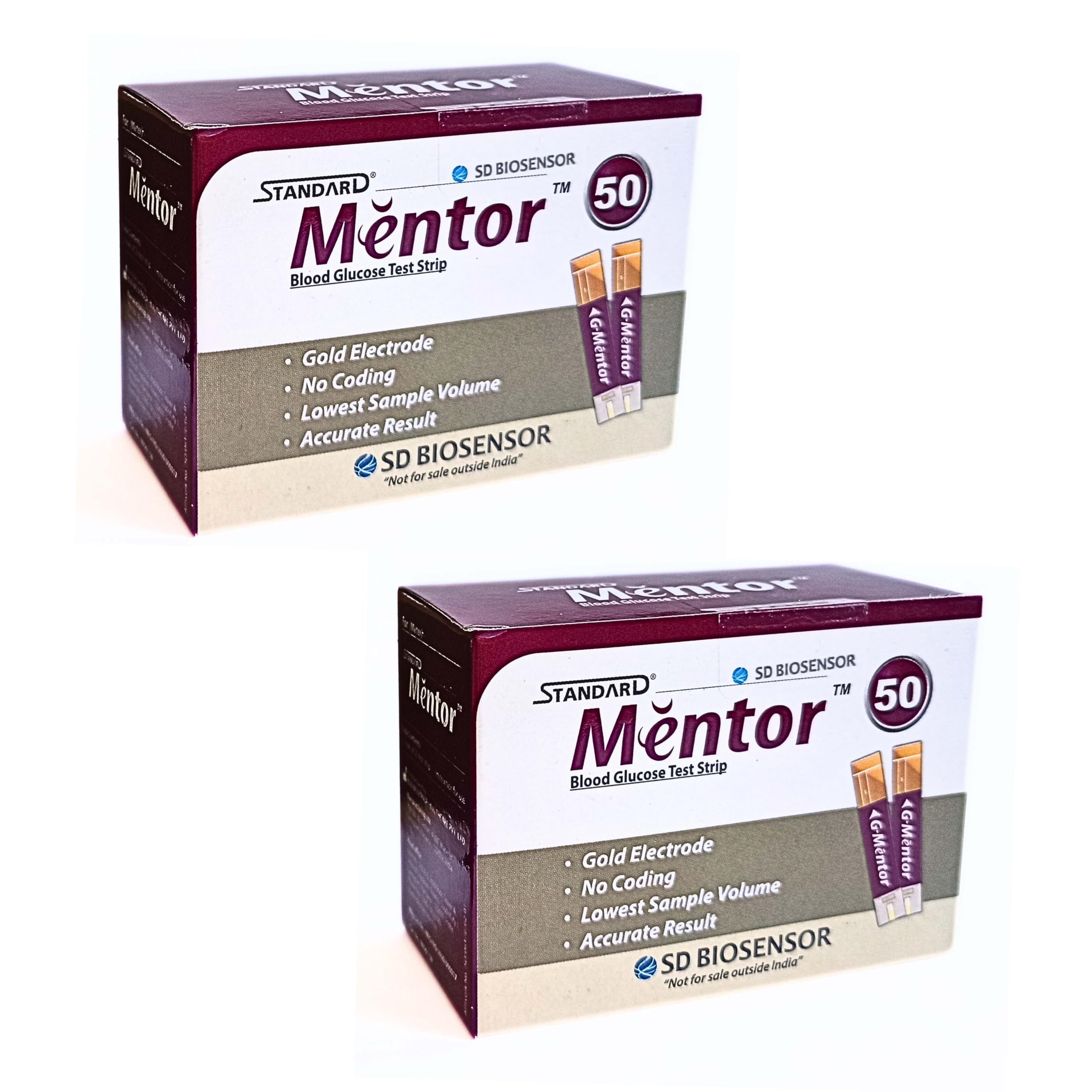 STANDARD Mentor Blood Glucose Test Strips (Pack of 100) - Glucometer Strips (B0DD777V8R) Amazon Price History, Amazon Price Tracker
