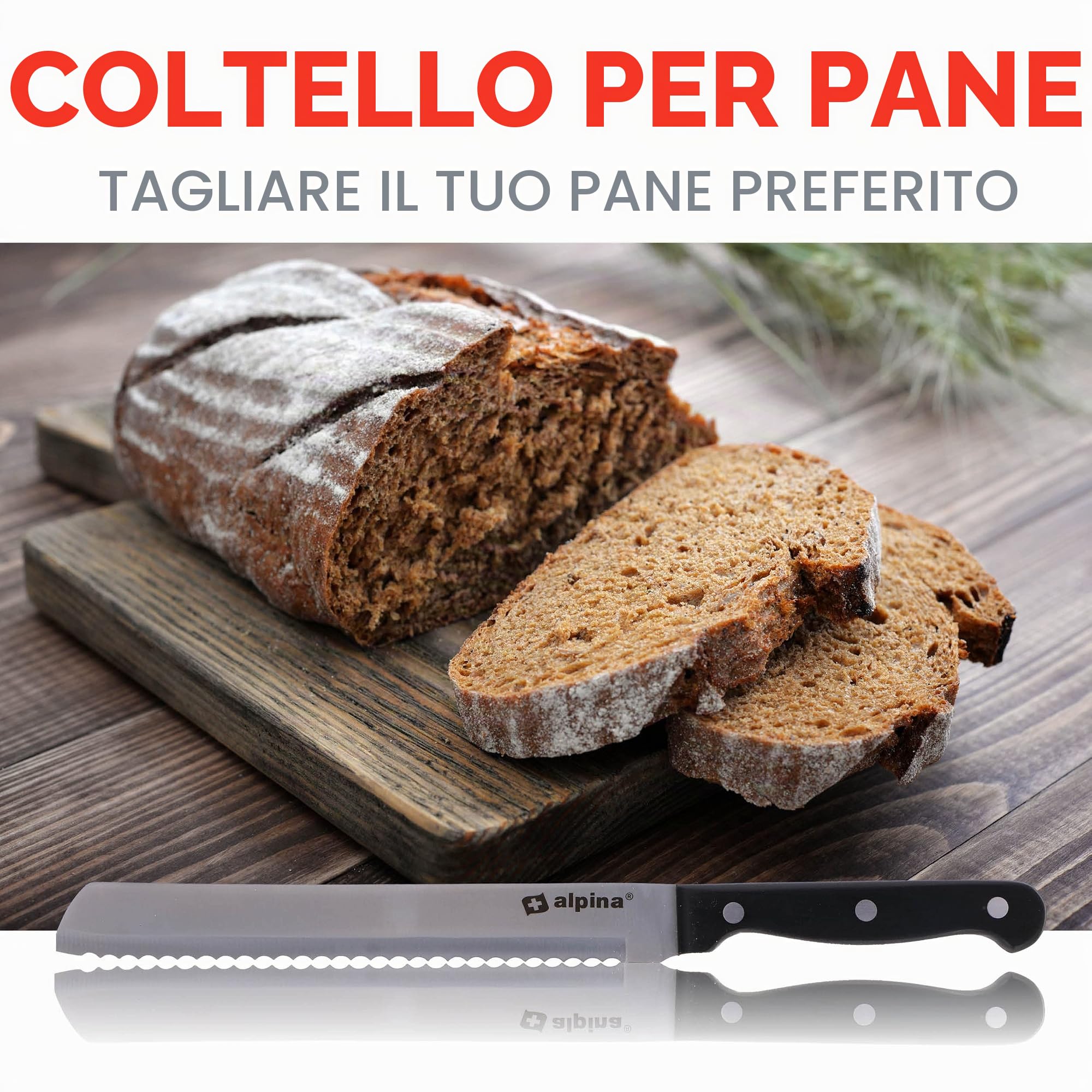 alpina Set Coltelli In Acciaio