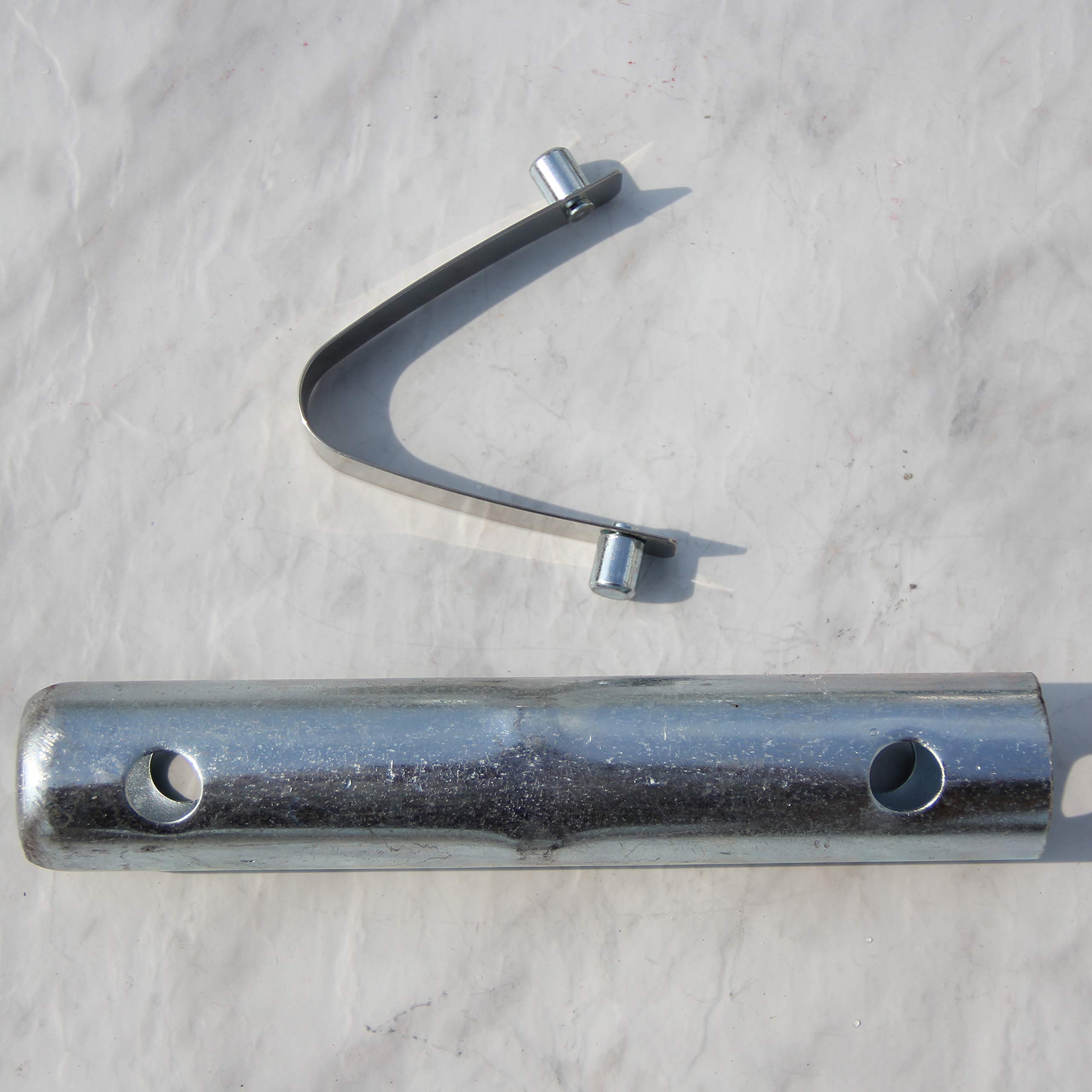 50-Pack Scaffolding Locking Pins - 12x45mm Galvanized Coupling Pins With 180° Rotation For Guardrails & Shelves