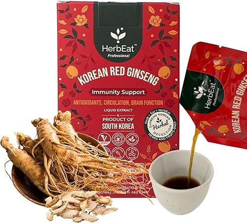 Extracto de ginseng rojo coreano con 11 mg de ginsenósidos  Aumenta la energía, la memoria y la inmunidad, bebida de ginseng de 6 años para