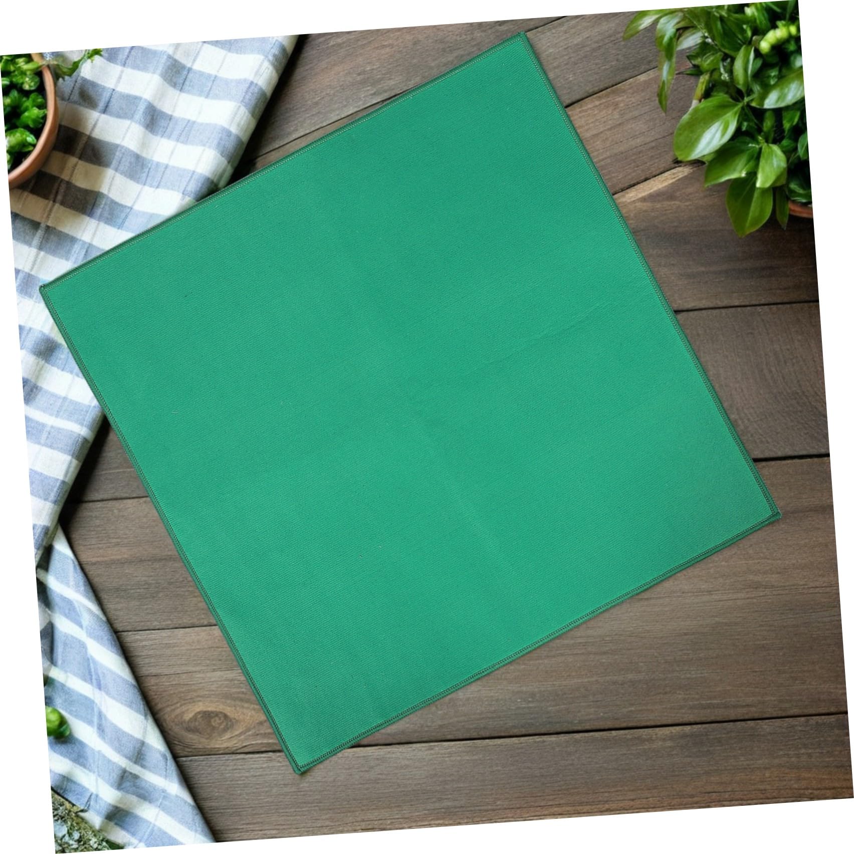 Adorainbow Tapis de Jeu de Mahjong Carré 90x90 Cm Vert, Tapis de Table Épais Antidérapant et Antibruit pour Jeux de Société, Accessoires Mahjong et Décoration de Fête