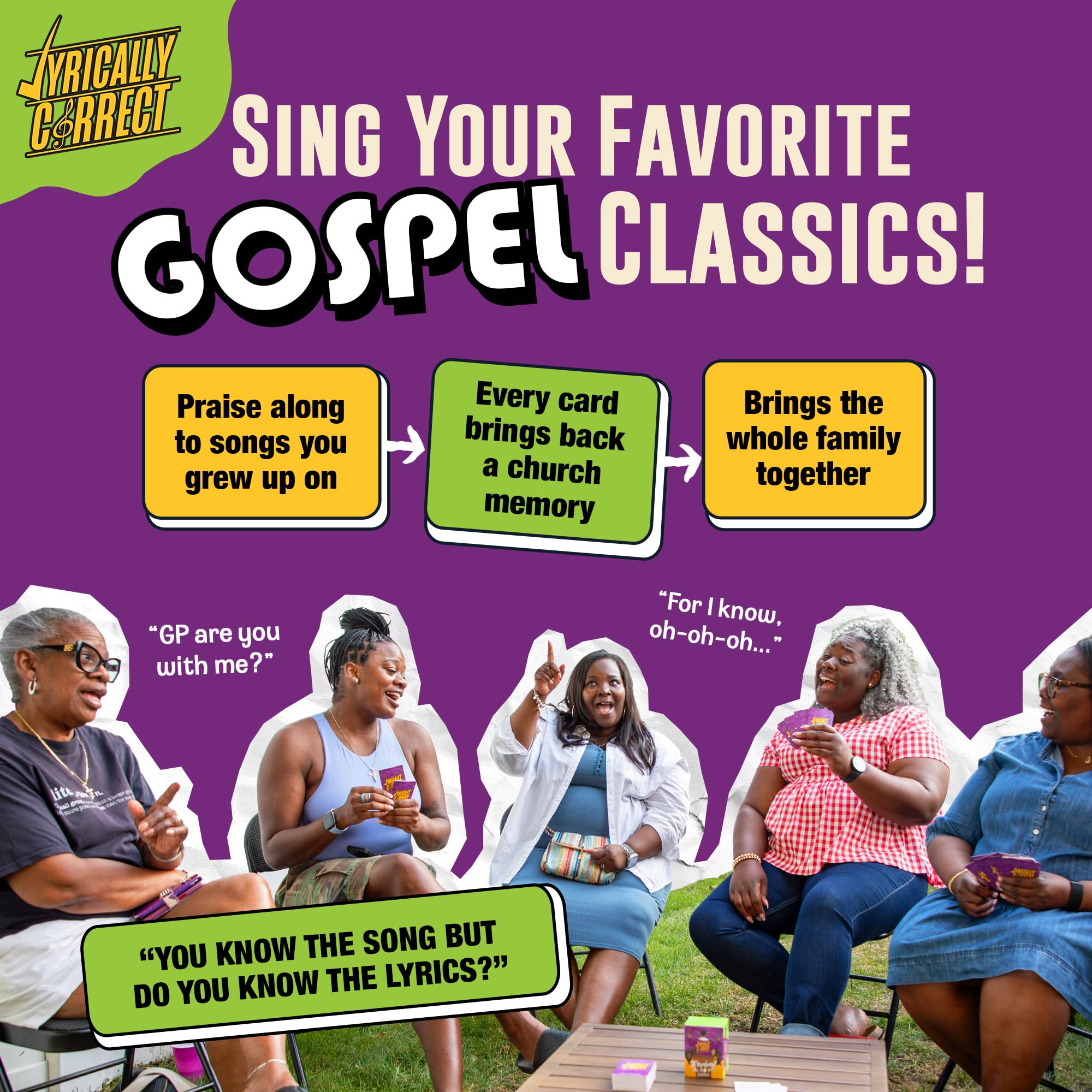 The Revival Gospel Music Trivia Kartenspiel | Multi-Generationen-Familientreffen, Spielabend für Erwachsene und lustige Trivia
