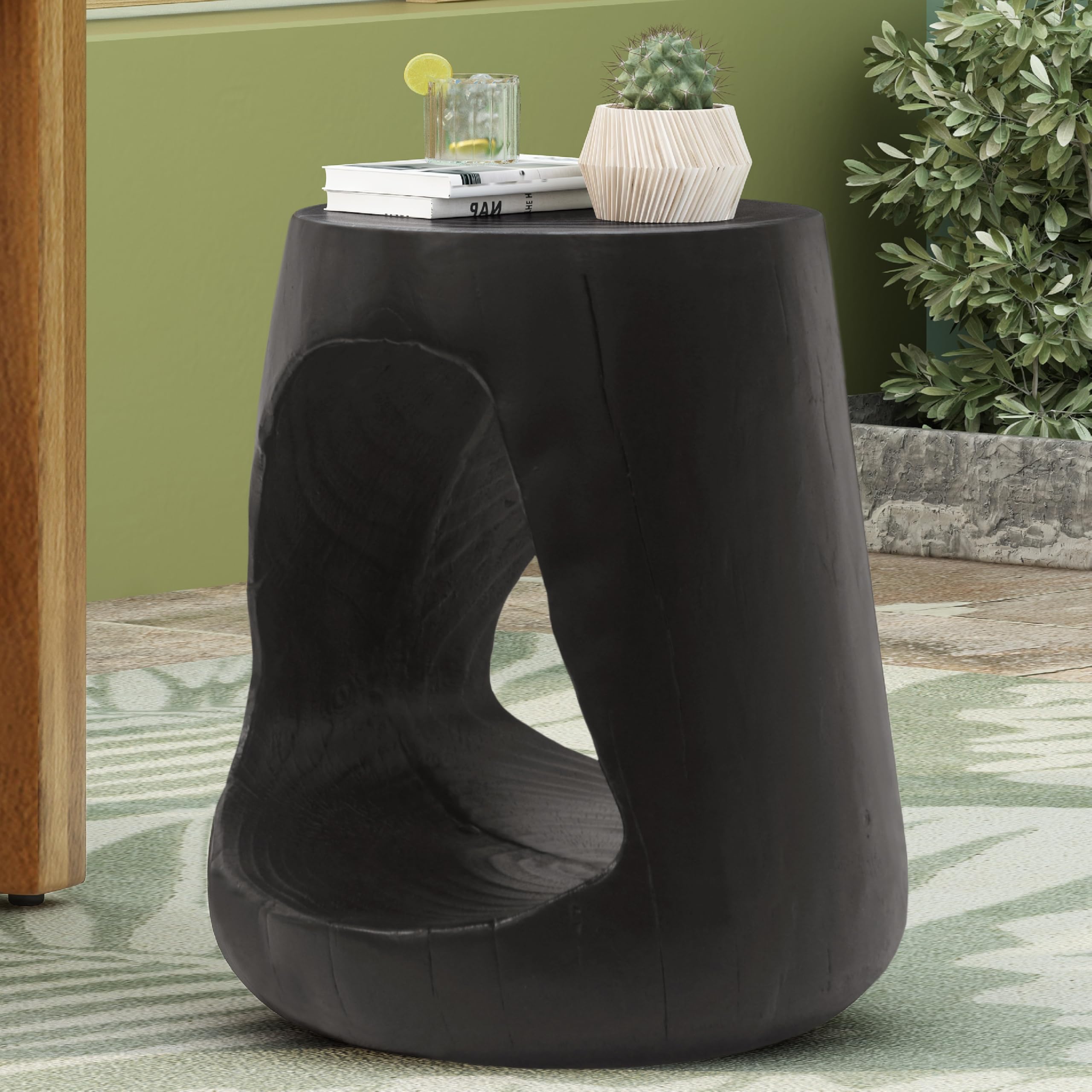 Amazon.com: Merax Hollow MGO Accent Side Table, Unique Modern End
