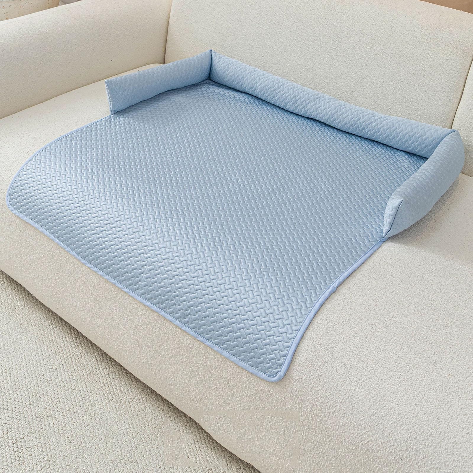 Tapis Refroidissant en Soie Glacée pour Chien Chat Tapis Rafraîchissant pour Chiens et Chats Antidérapant Panier Confort pour Animaux Intérieur 75x75 cm