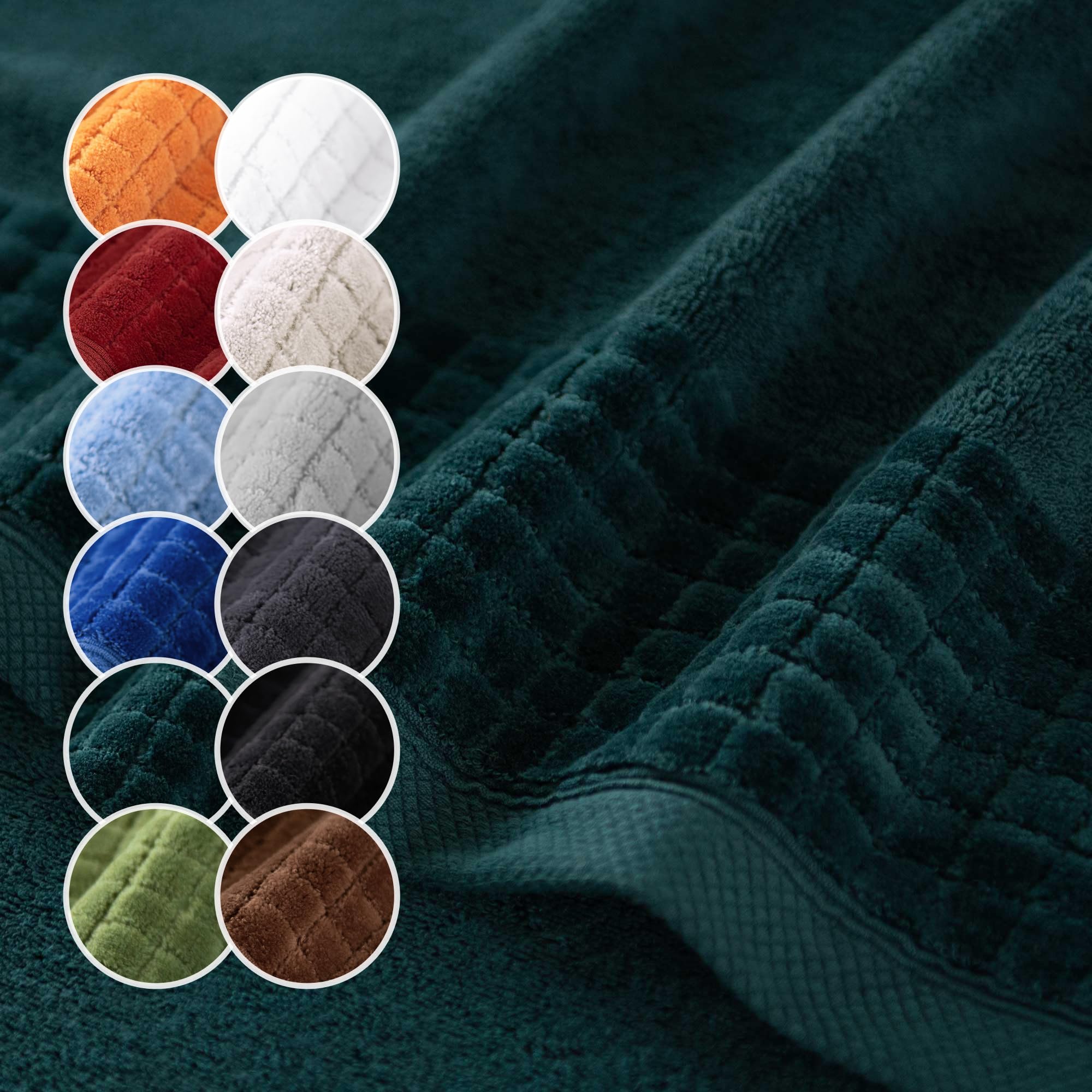 ZWOLTEX - Serviette et Serviette de Bain Paulo Set, 3 pièces Set : 30x50, 50x100, 70x140 cm, Serviette de Douche Serviette 100% Coton, Serviette de Bain Grande, Serviette de Plage Bleu foncé