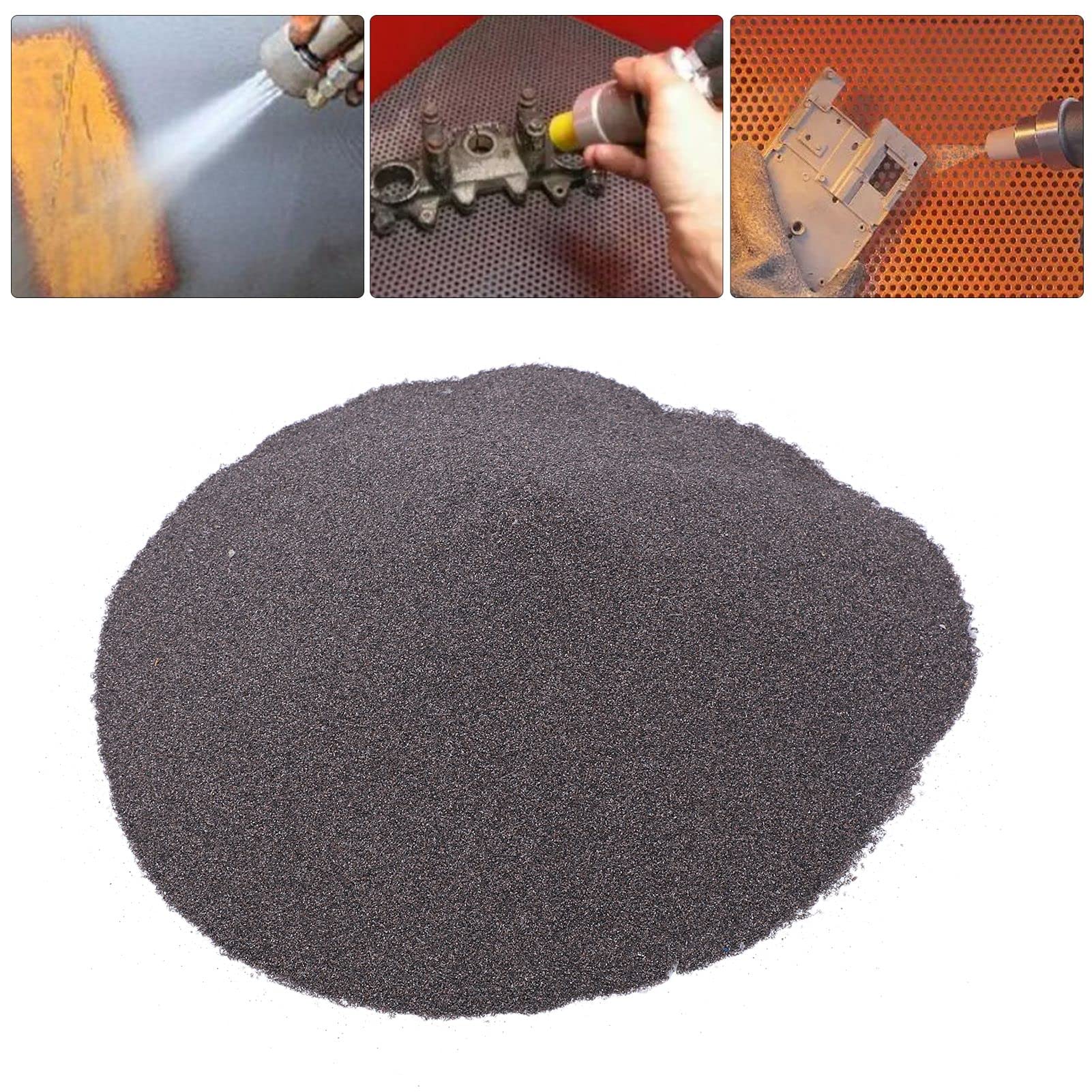 Polvo Abrasivo de óxido de Aluminio Marrón, de 2,2 Libras, Medios Abrasivos para Chorro de Armarios de Pistolas (Grano 100) (Grano 150)