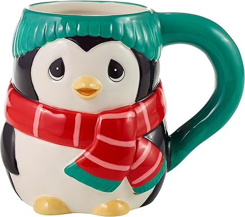 Precious Moments Adorno de porcelana de ángel lejos en un pesebre - 231037