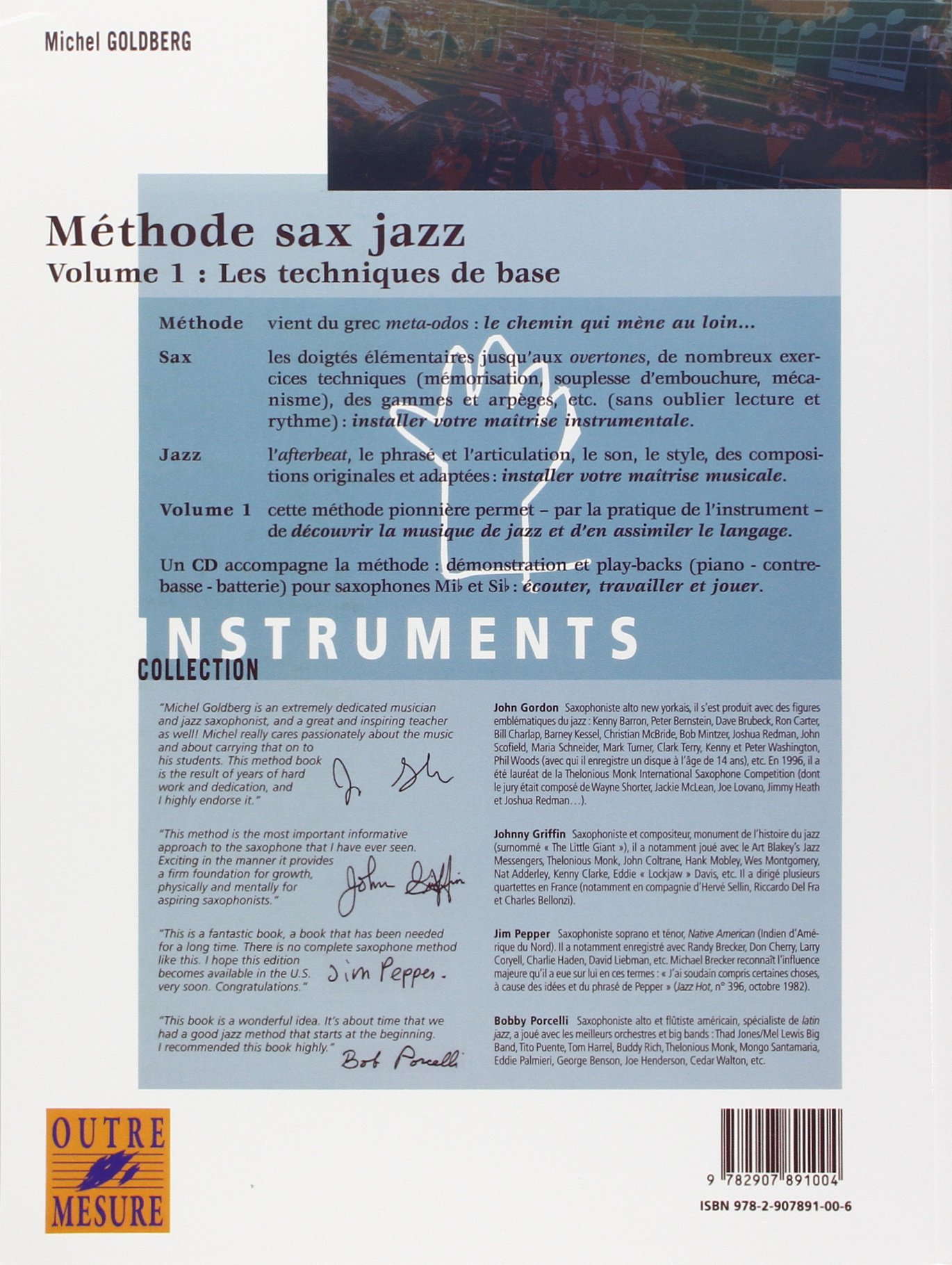 Méthode sax jazz - Vol. 1 : Les techniques de base (avec 1 CD)