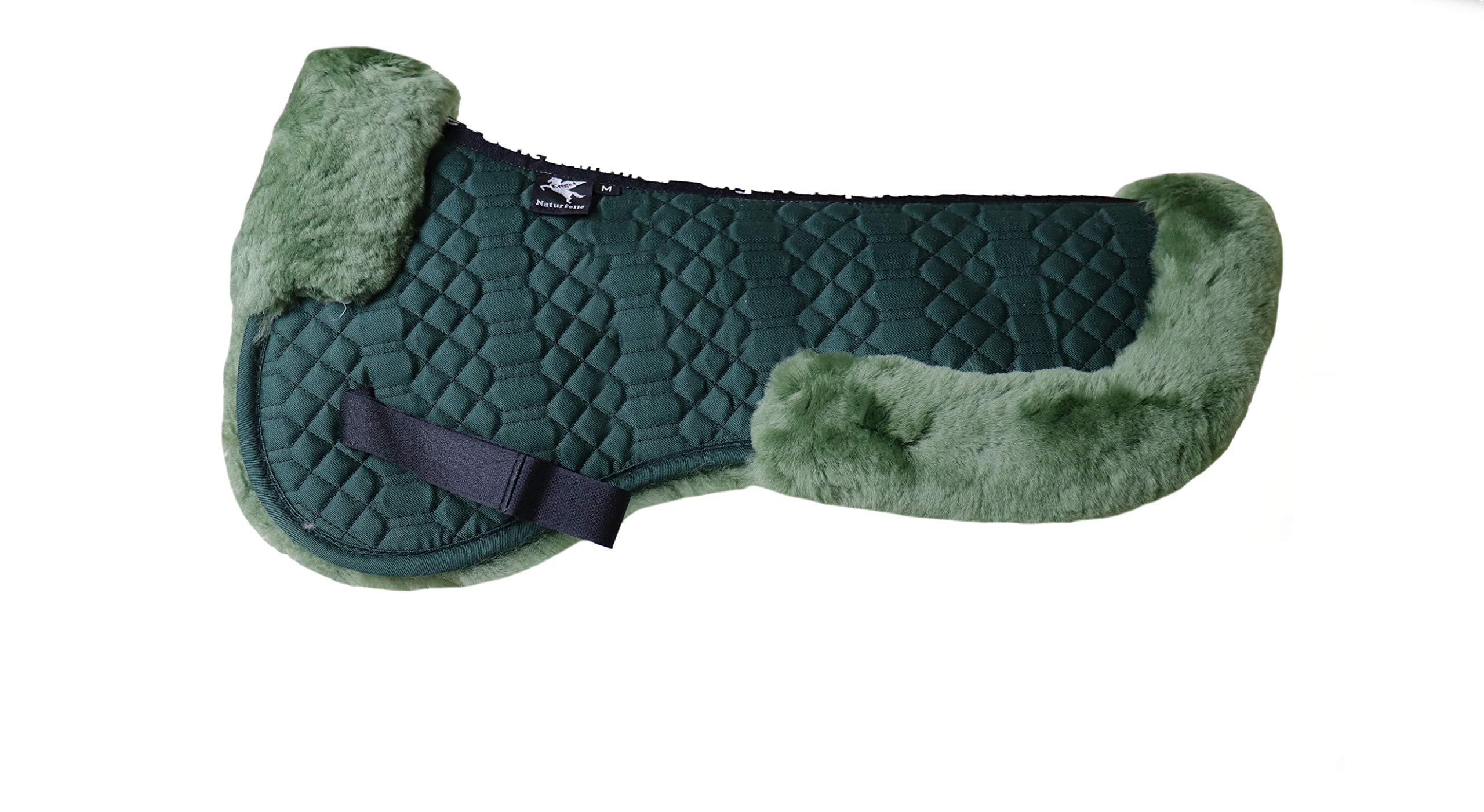 Engel Germany semisottosella Pelle di Agnello cottone Verde (Sakis 2) dai Colori Vivaci: da Abbinare a 12 Colori di Pelliccia di Agnello!