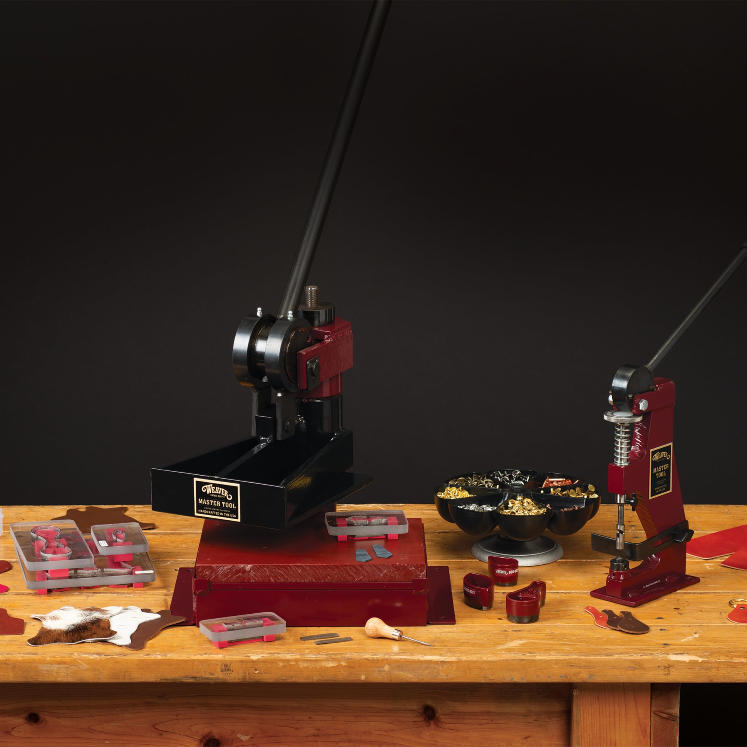 Weaver Piel Master Herramientas Poco Wonder Remachadora