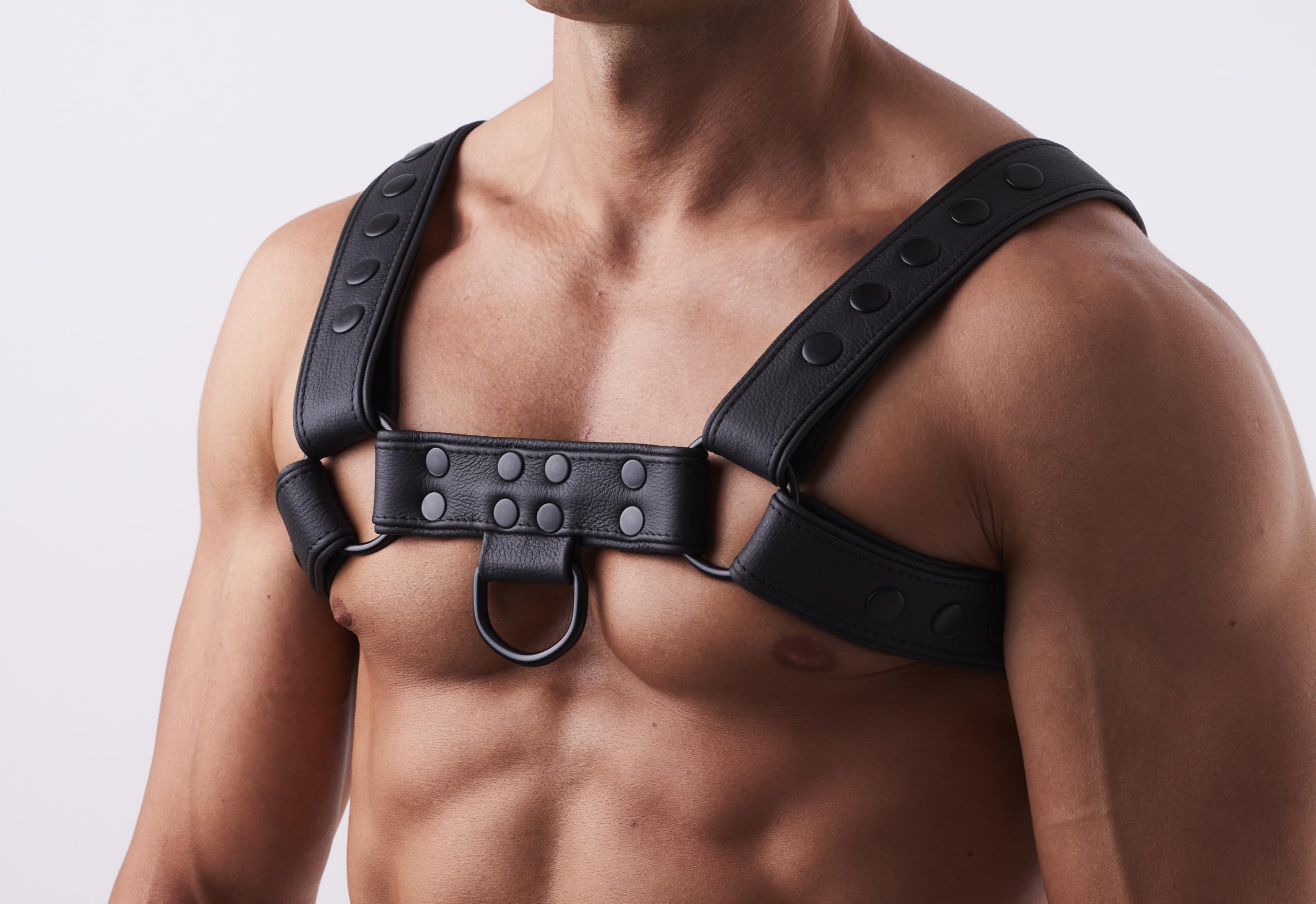 Premium BDSM Bondage Leder Brust Harness L-XL