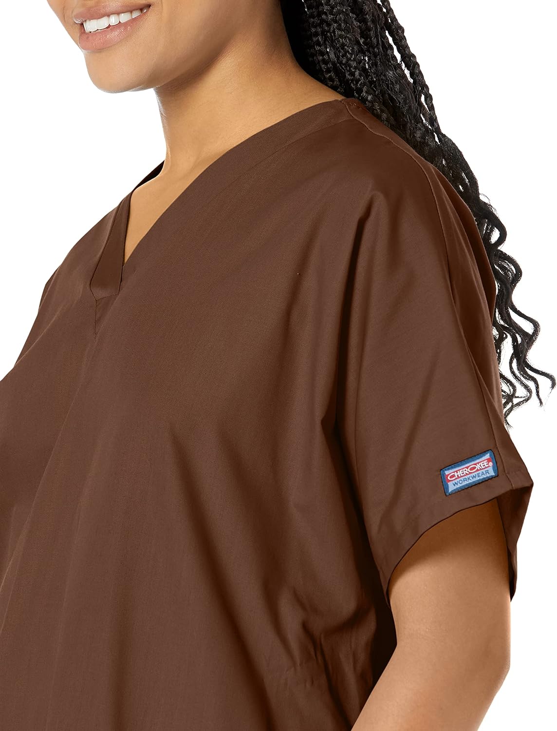 Scrubs for Women Workwear Originals V-Neck Top 4700 Small Chocolate