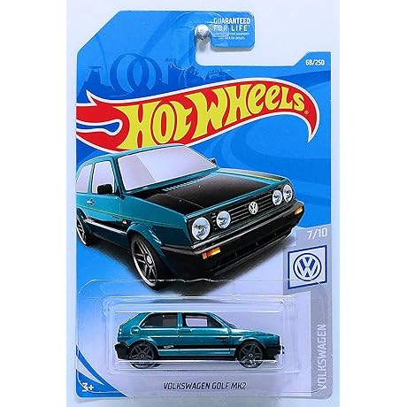 Hot Wheels Golf 2019 Basic Mainline Volkswagen - Volkswagen Golf MK2 [Teal]