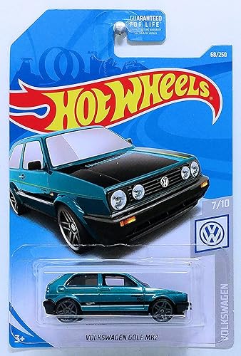 Hot Wheels 2019 Basic Mainline Volkswagen - Volkswagen Golf MK2 Teal