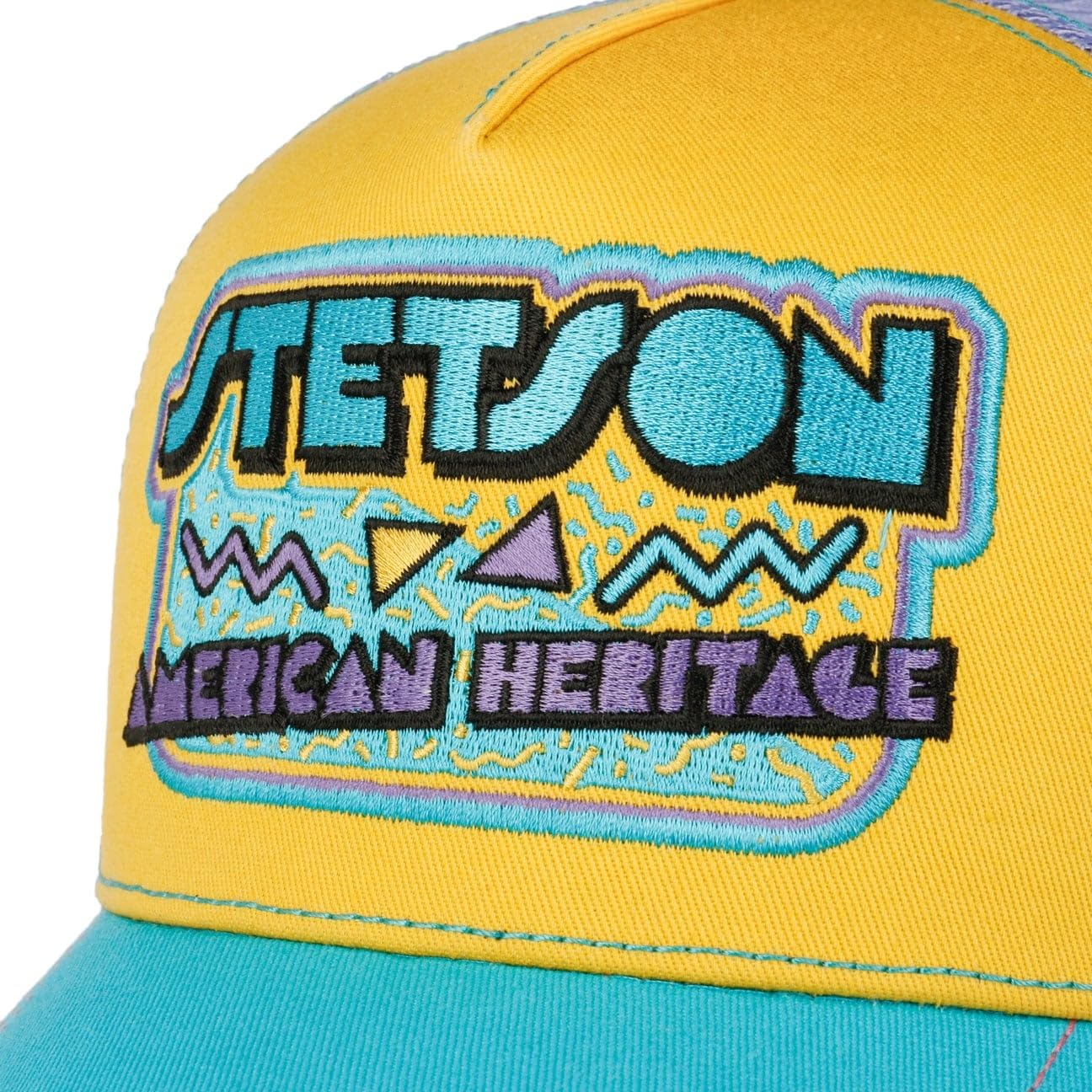 Stetson American Heritage 80s Trucker Cap Basecap Truckercap Truckercap - Gorra de malla para hombre y mujer, con visera y visera