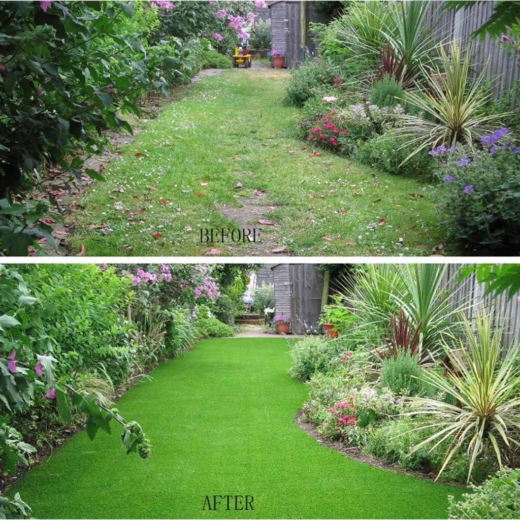 Artificial Turf Grass Height 15mm Super Density Synthetic Carpet Fake Grass Suitable for Laying on The Walls of Restaurants Kindergartens 2x1m (2x9m)