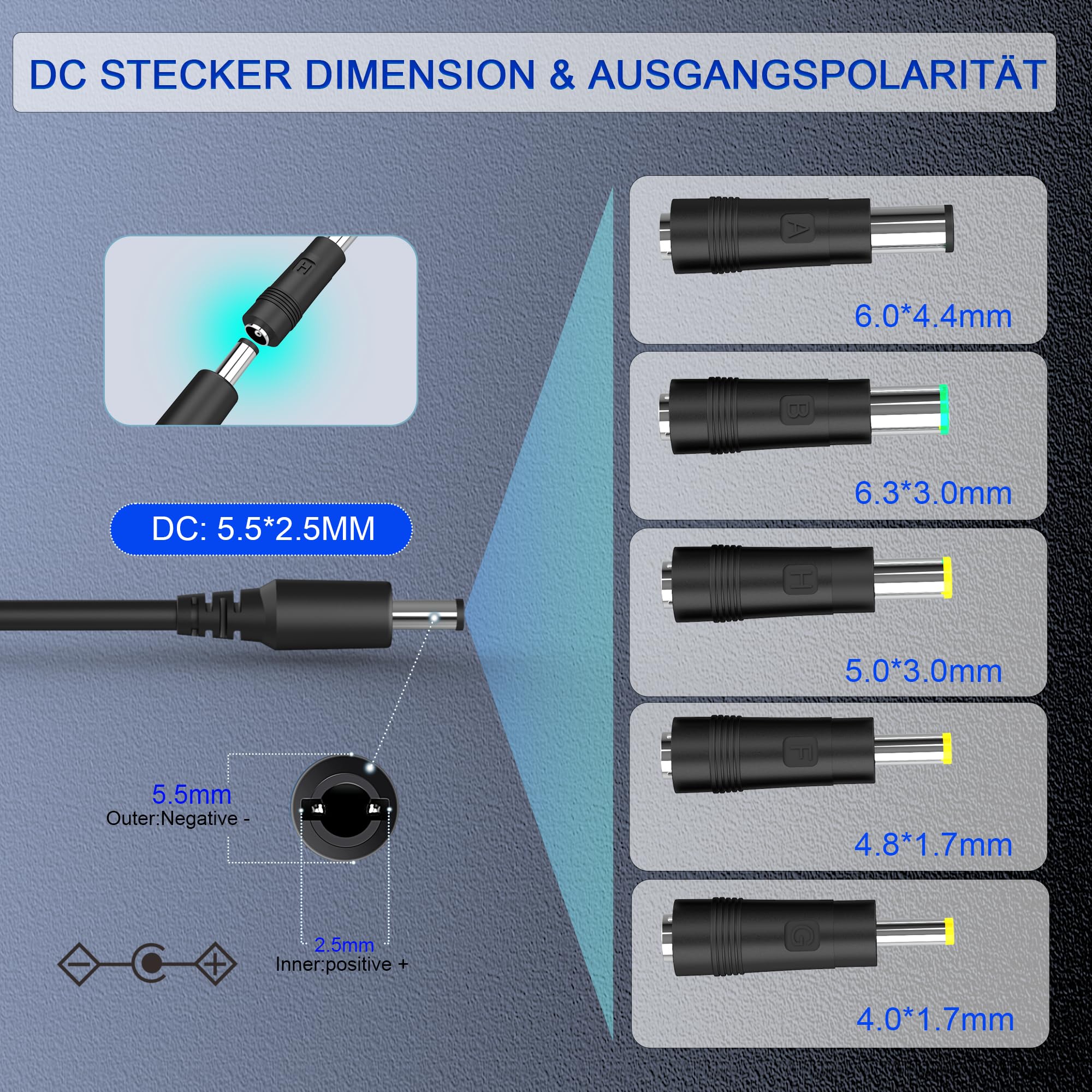 HYCTP Alimentatore di rete da 15 V, adatto per l'uscita di dispositivi elettronici 15 V, 1-4 A, altoparlanti, monitor, stampanti, controller DJ, mini amplificatore, ecc., caricatore AC/DC 15 V (60 W