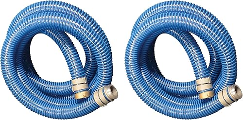 Apache 98106501 Manguera industrial flexible de PVC de 2 pulgadas de diámetro, 20 pies de longitud, 58 psi, manguera de piscina con pasador de