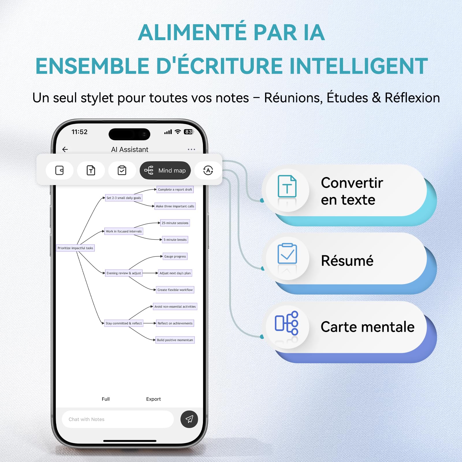 NEWYES Syncpen 4.0 Set - Stylo Numérique & Bloc Notes Numérique Effaçable & Tablette Note Manuscrite, Transfert Bluetooth & OCR pour Notes, Idéal pour Étudiants et Professionnels