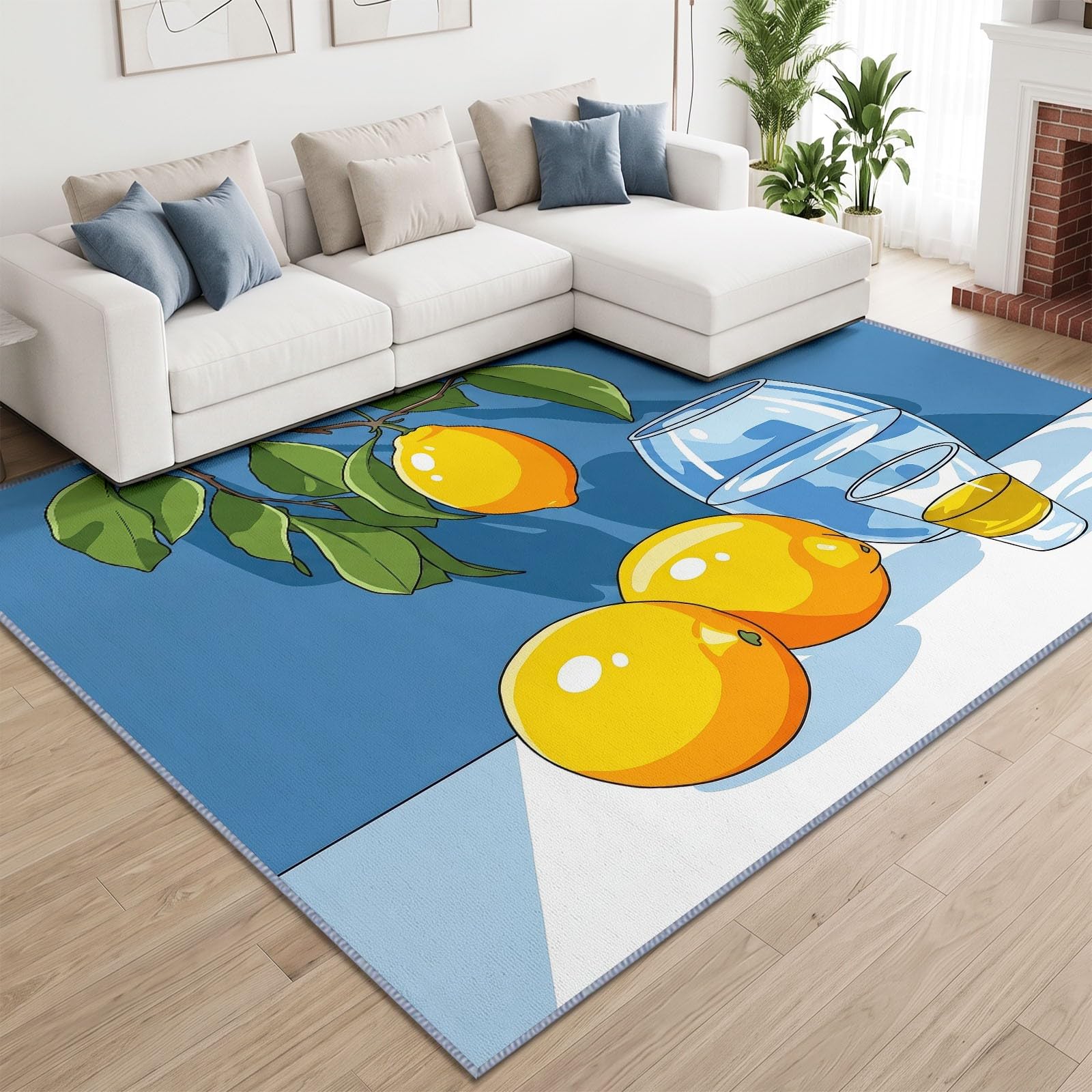 Tappeto lavabile, 80 x 150 cm, con vaso di vetro, a pelo corto, per cameretta dei bambini, antiscivolo, morbido, facile da pulire, per soggiorno, camera da letto, cucina