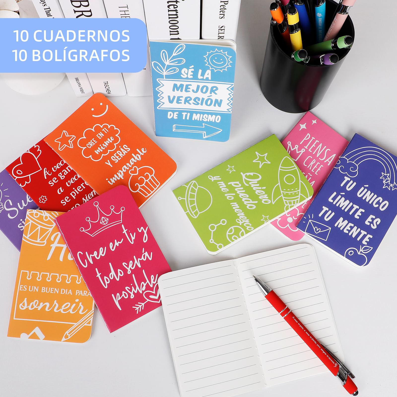 3 Paquetes De Cuadernos En Espiral De Tapa Blanda Para Estudiantes, Pequeños Libros De Estudio, Cuadernos