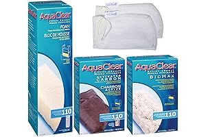 AquaClear 110 HOB Maintenance & Replacement Filter Media Kit