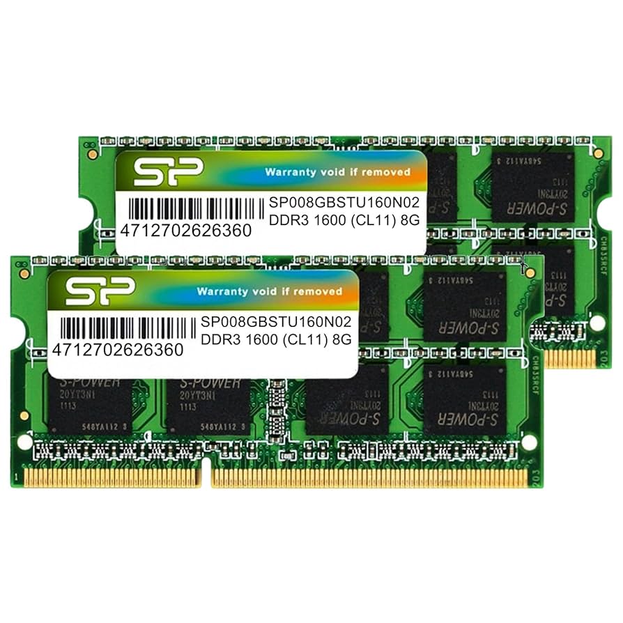 (未使用･未開封品)　シリコンパワー ノートPC用メモリ DDR3 1600 PC3-12800 8GB×2枚 204Pin Mac 対応 永久保証 SP016GBSTU160N22 60wa65s Amazon | SP Silicon Power シリコンパワー ノートPC用メモリ