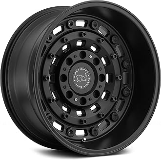 Black Rhino Hard Alloys BRARS 18X9.5 6X135/5.5 TXT-M-BLK -18MM - 1895ARS-80067M06