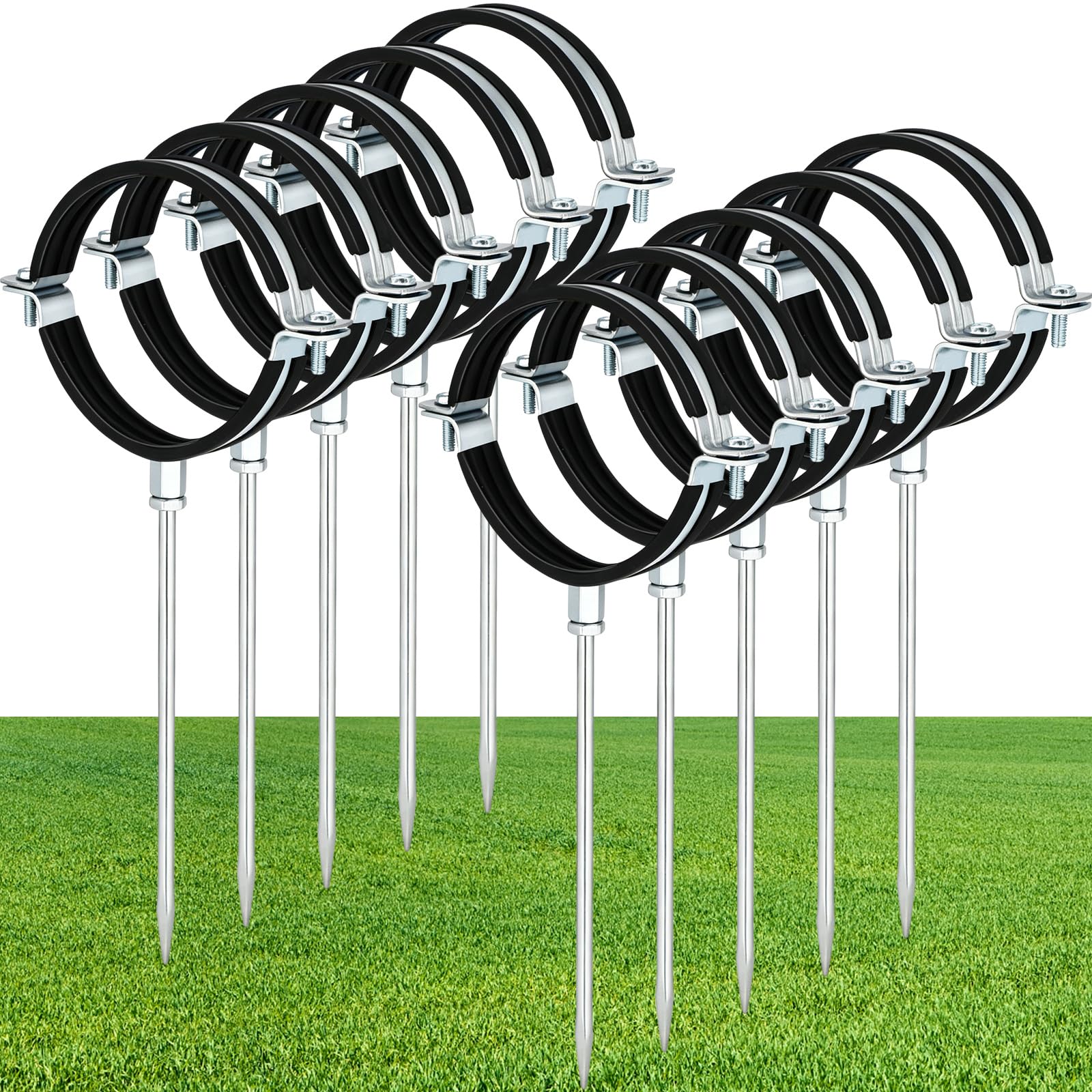 Moxweyeni 10 Pack 4 Inch Downspout Extension Brackets Rain Gutter Stakes