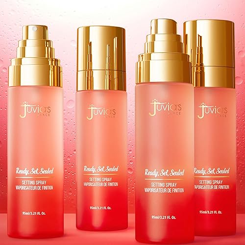 Miniatura 8 de Juvia's Place Spray fijador sellado, listo y listo, 3.2 fl oz - Infundido con antioxidantes y extractos de frutas que aman la piel, aerosol de