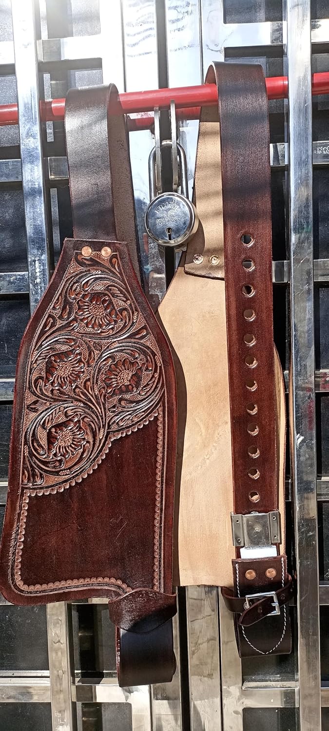 Horse Western Adult Genuine Leather Replacement Saddle Fenders